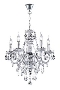 Kryształowy żyrandol Baroc chrom